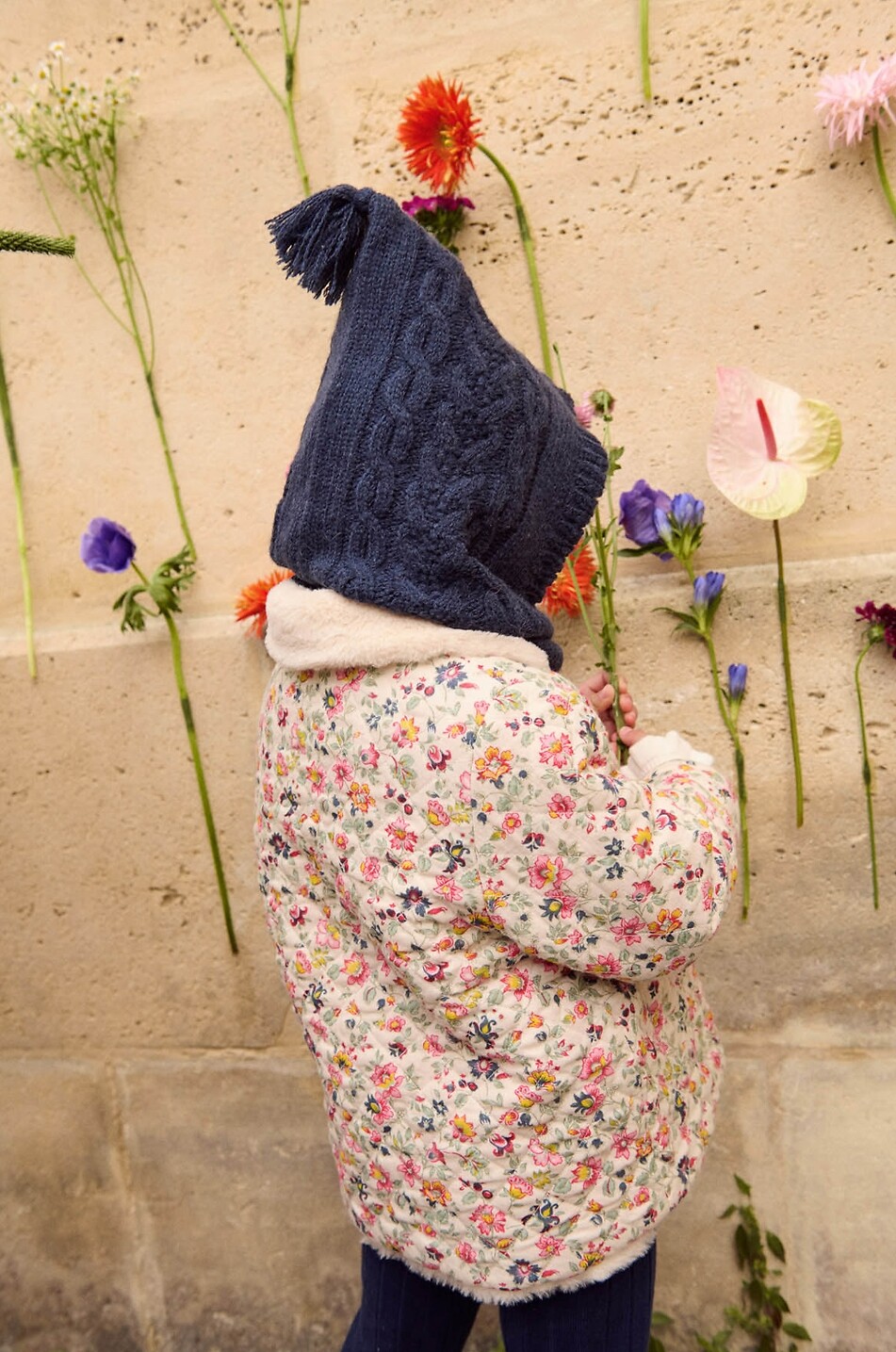 LOUISE MISHA Wendbarer Materialmix-Mädchenmantel Dalila Mädchen Hellbeige 5