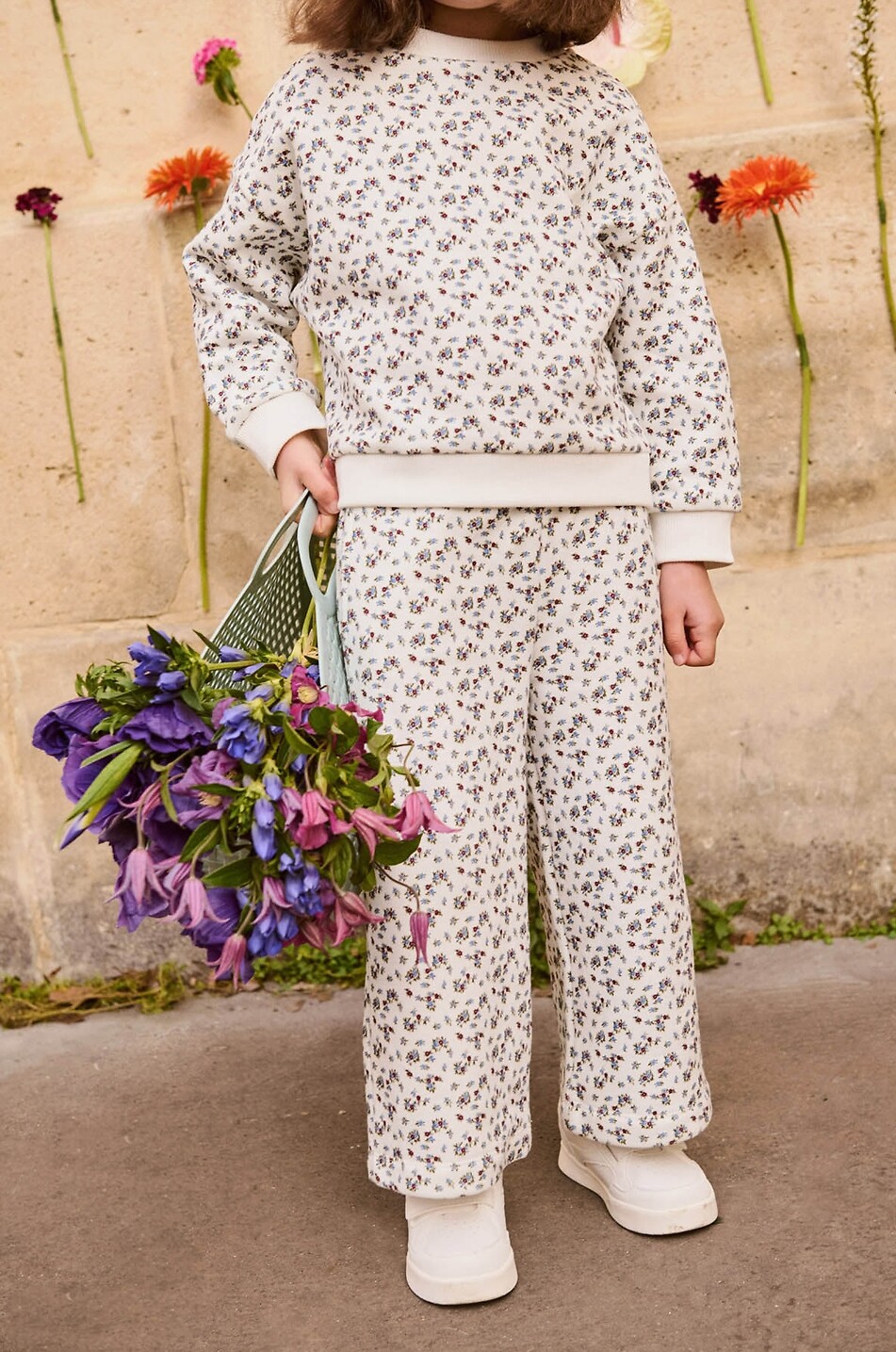 LOUISE MISHA Pantalon de jogging en molleton fleuri bébé Ysalia Bébé BLANC CASSE 3