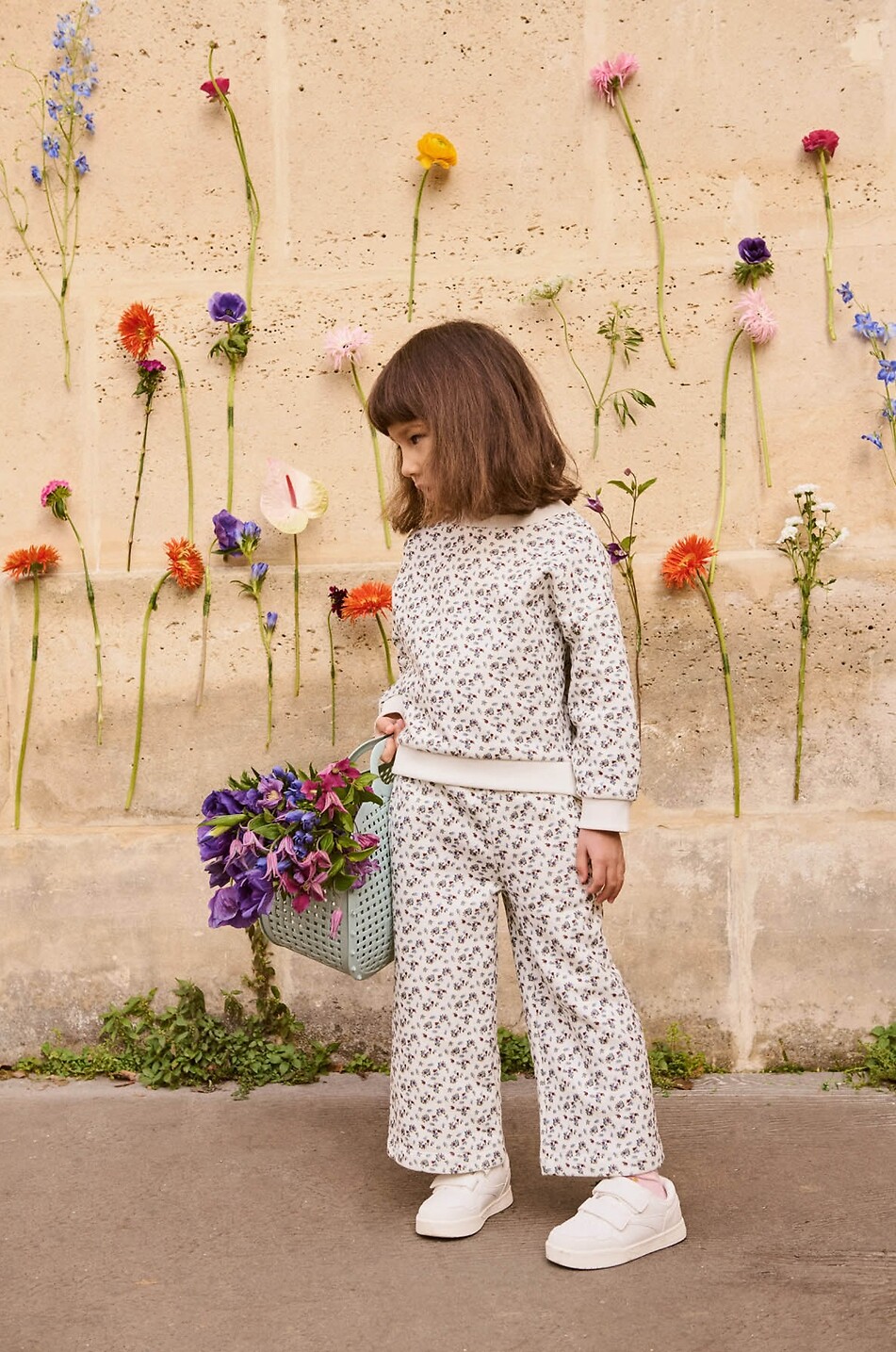 LOUISE MISHA Sweat-shirt fleuri à col rond bébé Rosalia Bébé BLANC CASSE 2