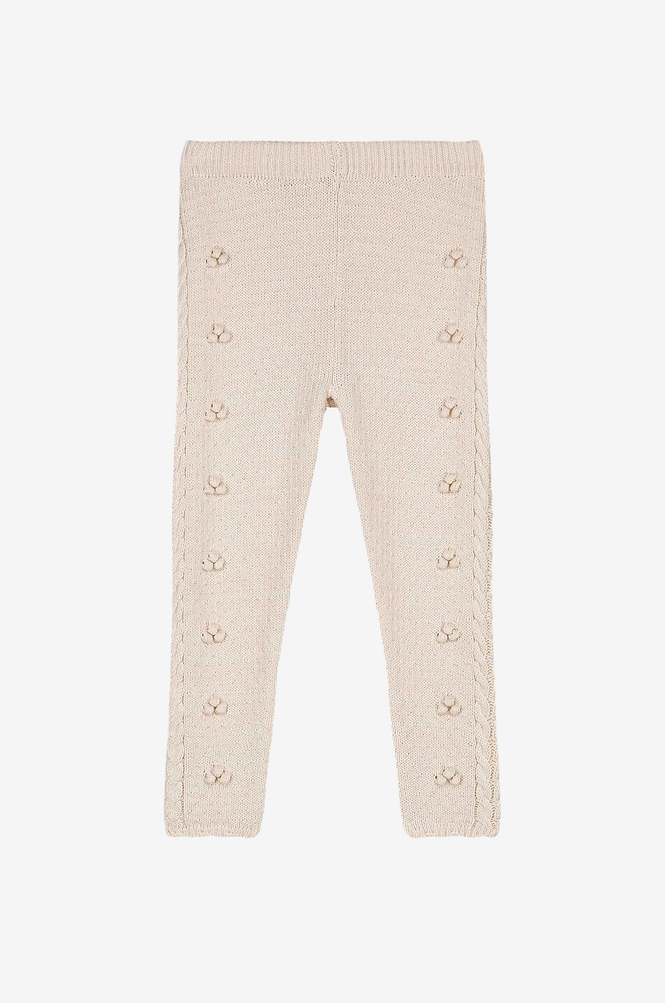 LOUISE MISHA Baby-Strickleggings aus Baumwolle Molda Baby Hellbeige 1