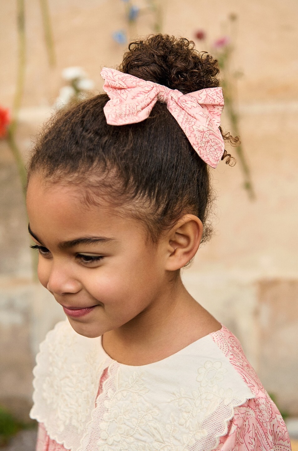 LOUISE MISHA Barrette nœud fleuri fille Gilla Fille ROSE 3