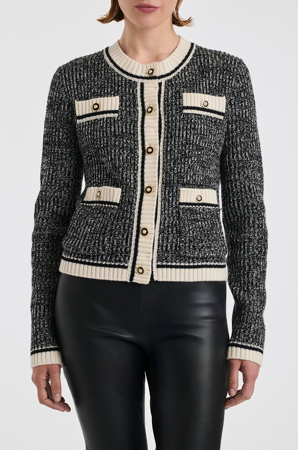 WEILL Strickweste mit Rundhalsausschnitt Florelle Damen SCHWARZ 2