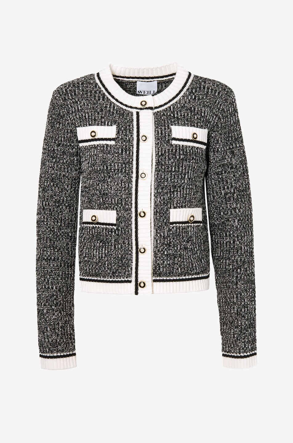 Strickweste mit Rundhalsausschnitt Florelle