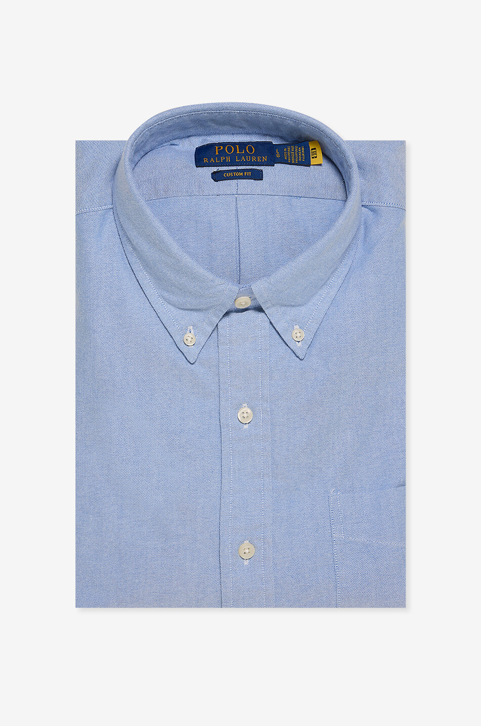 POLO RALPH LAUREN Custom Fit dog embroidered oxford shirt Men BLUE 1