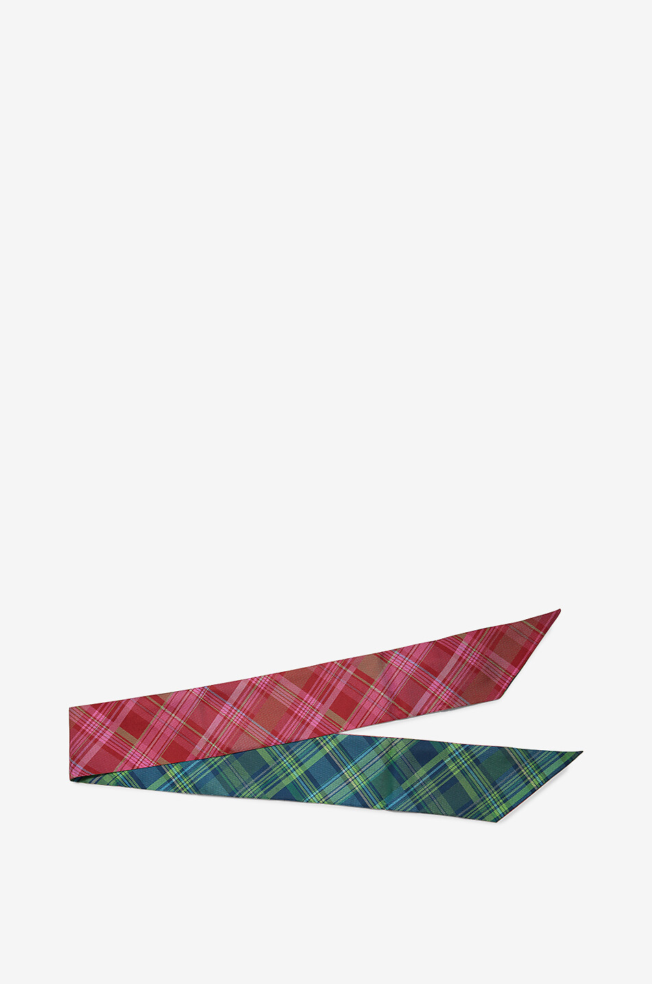 Twilly Checkered silk tartan ribbon