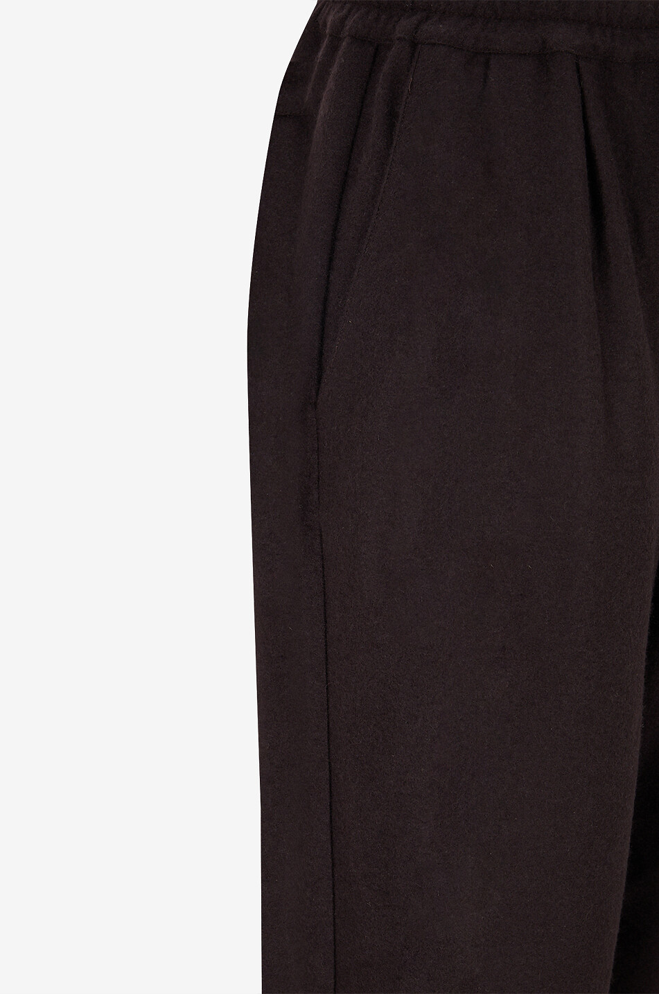 FEDELI Pantalon de jogging droit en flanelle Femme MARRON 3