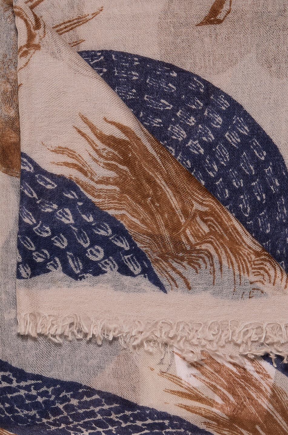FRIENDLY HUNTING Garden Eden felted cashmere stole Women MULTI COLOURED 1 2