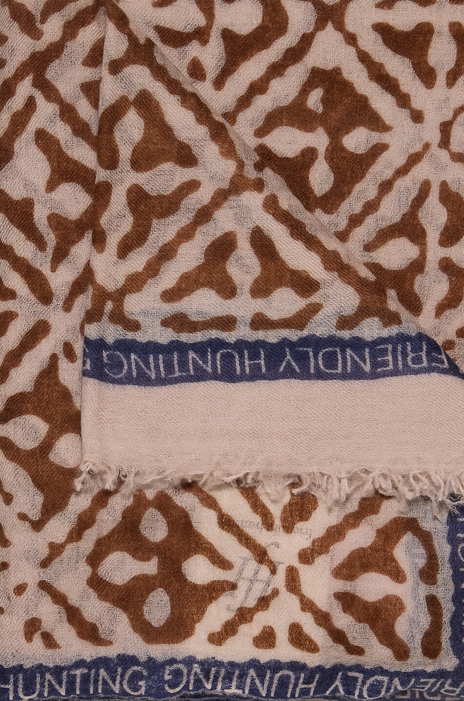 FRIENDLY HUNTING Eyes Of Marrakesh felted cashmere stole Women BROWN 2