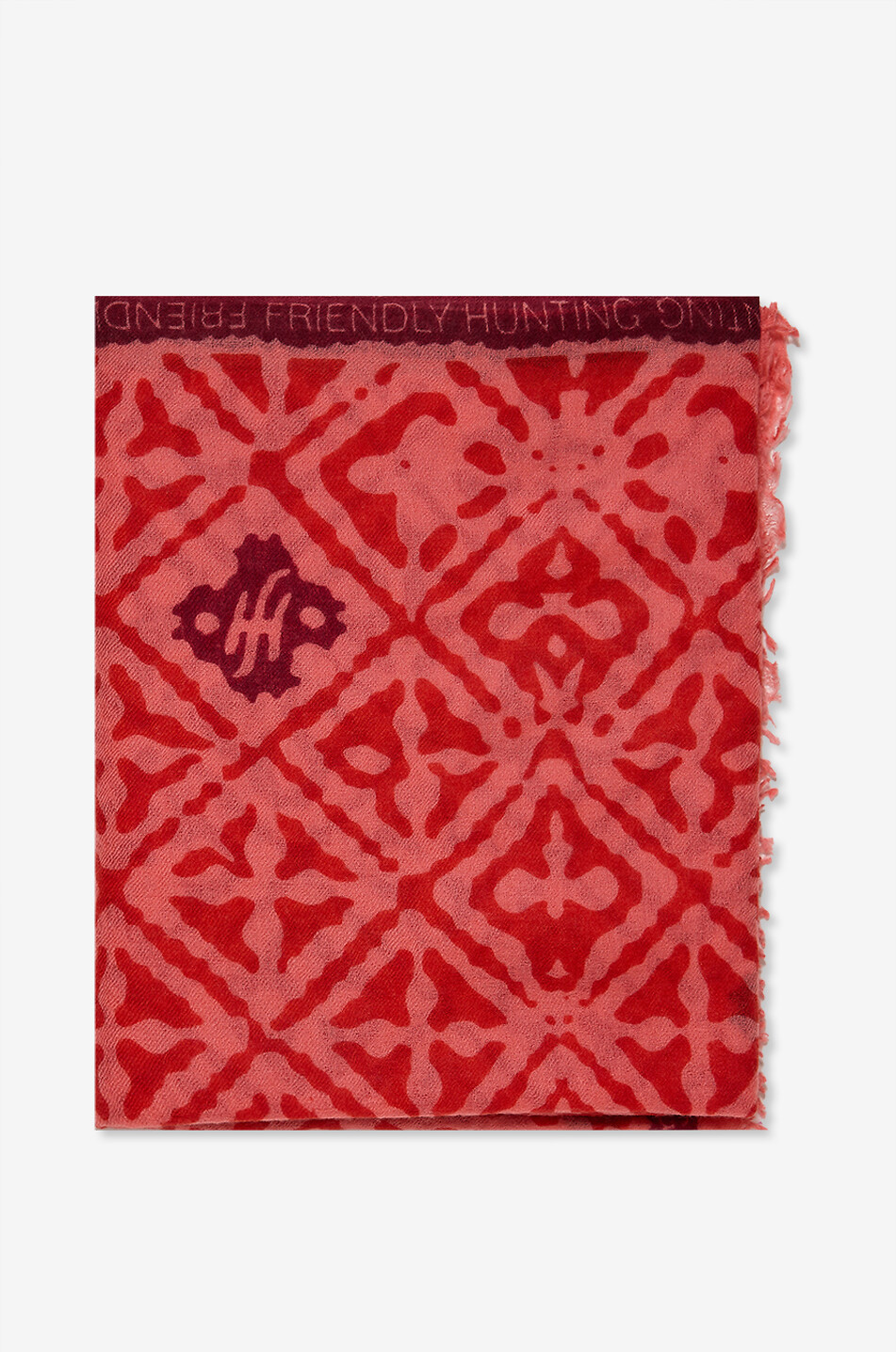 FRIENDLY HUNTING Eyes Of Marrakesh felted cashmere stole Women RED 1