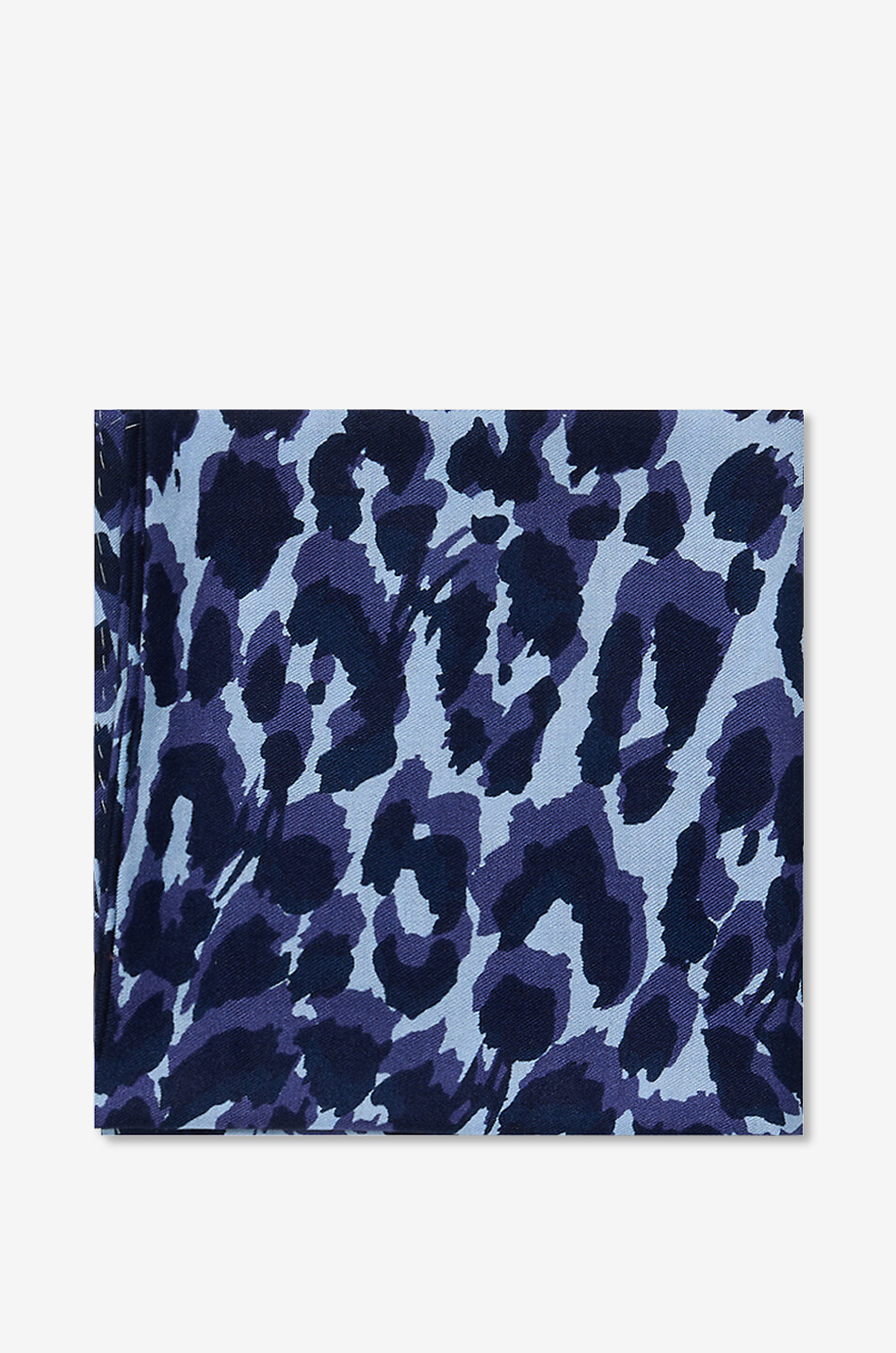 Midicube cheetah print silk twill shawl