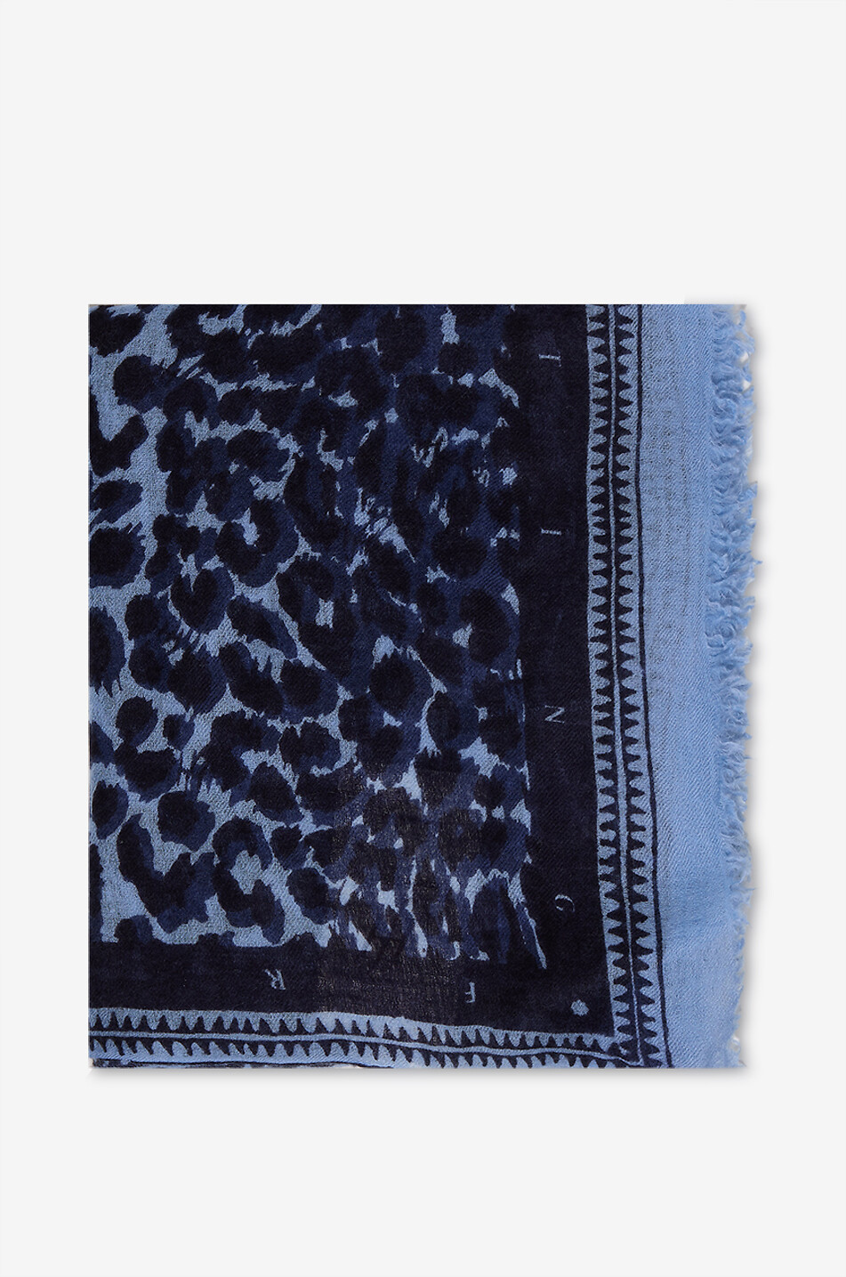 Cheetah felted cashmere stole