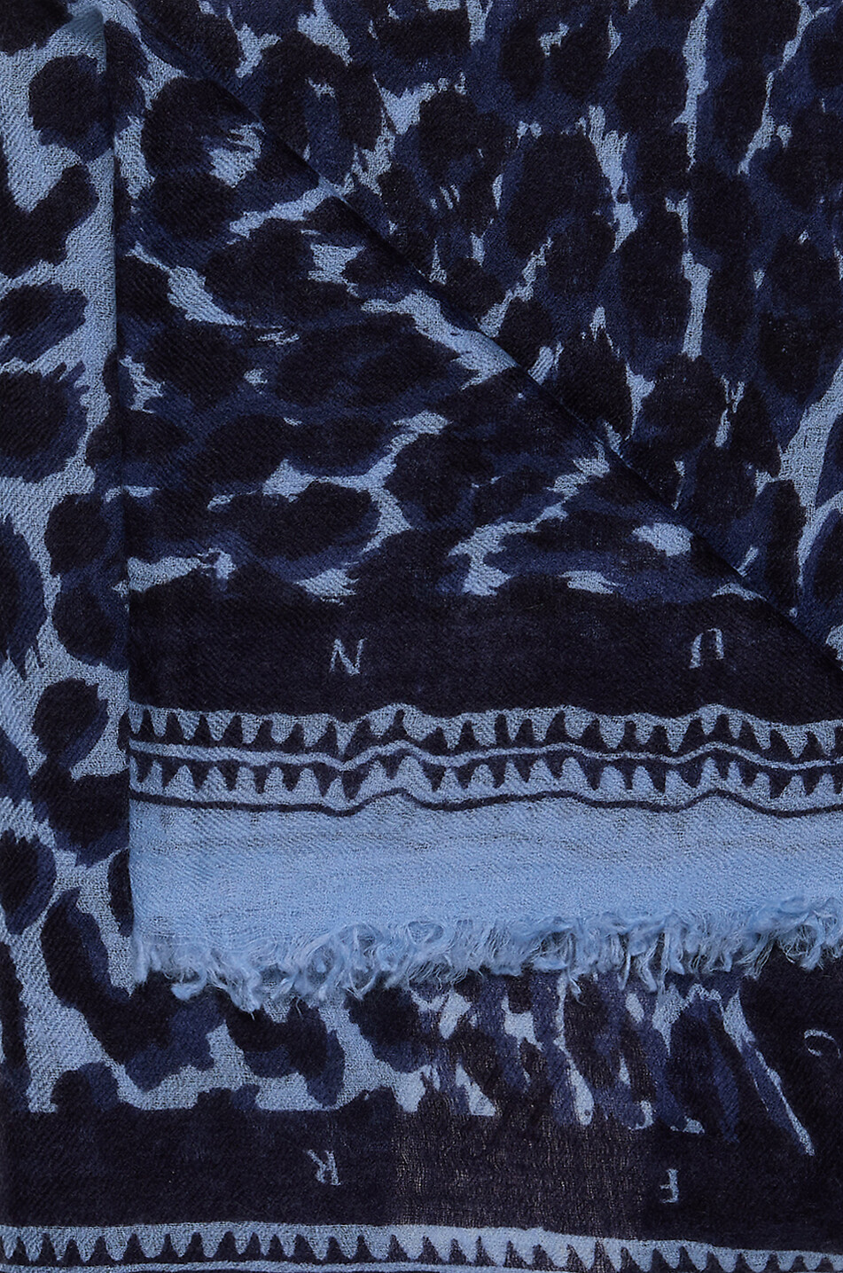 FRIENDLY HUNTING Cheetah felted cashmere stole Women MULTI COLOURED 2 2