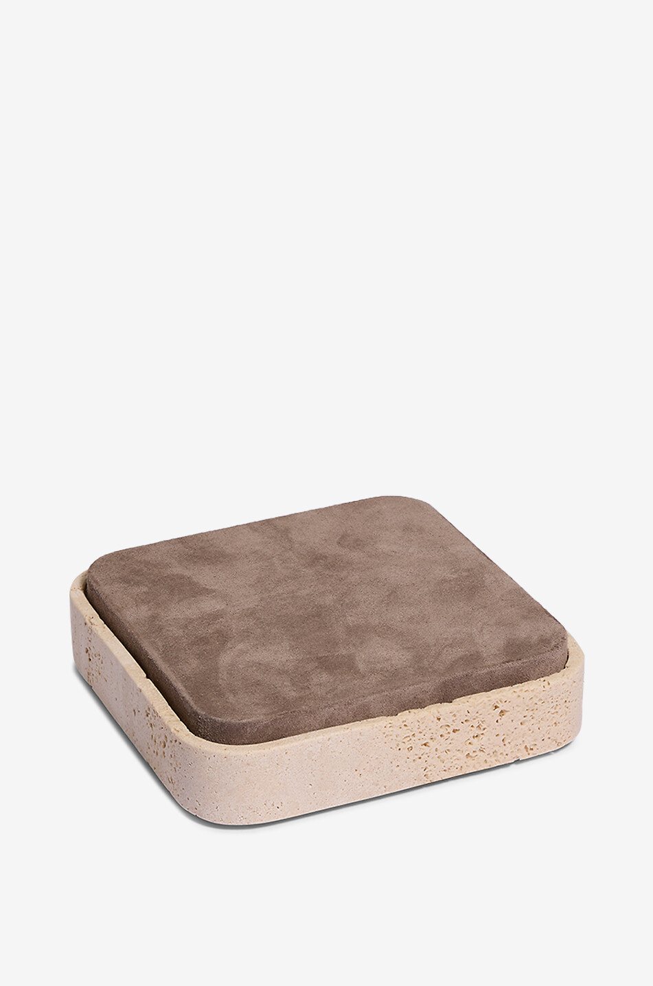 Square leather and marble Giza box