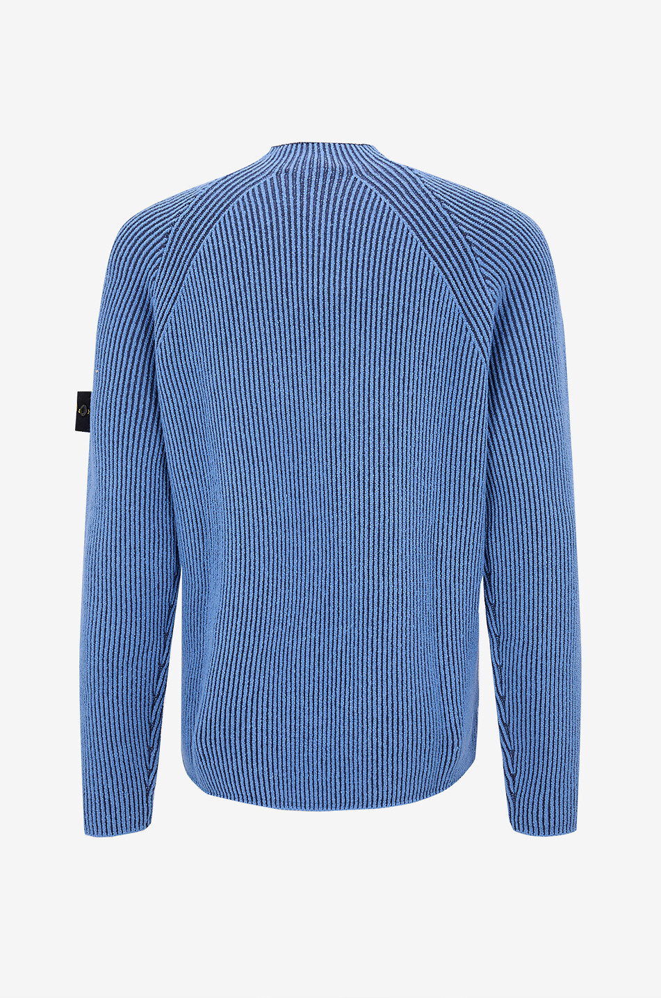 STONE ISLAND Striped knit crewneck jumper Men BLUE 2