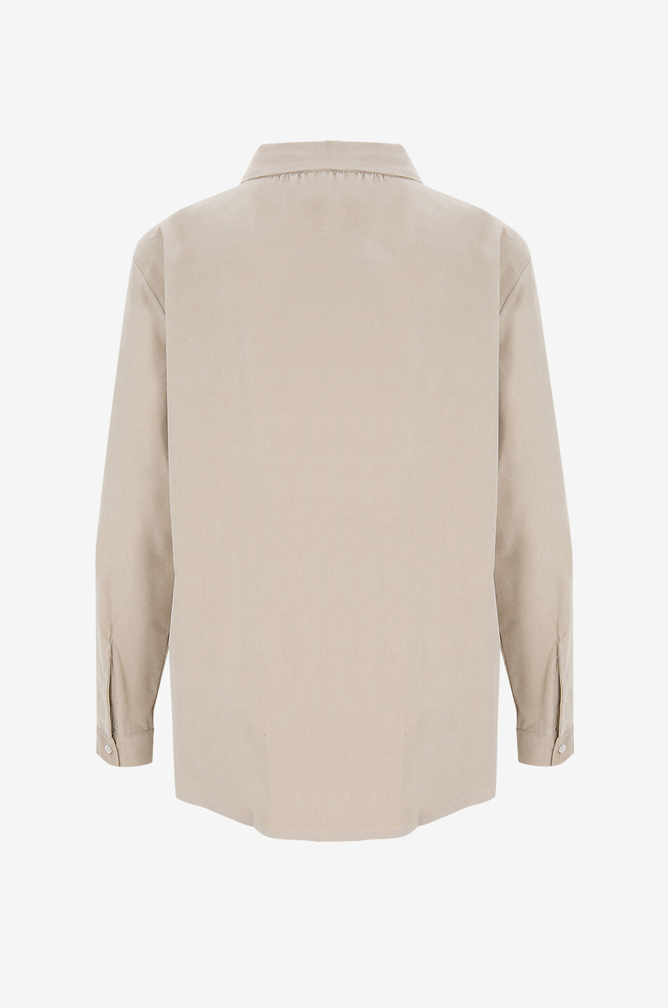 YC MILANO Weites Hemd aus Cordsamt Damen Hellbeige 2