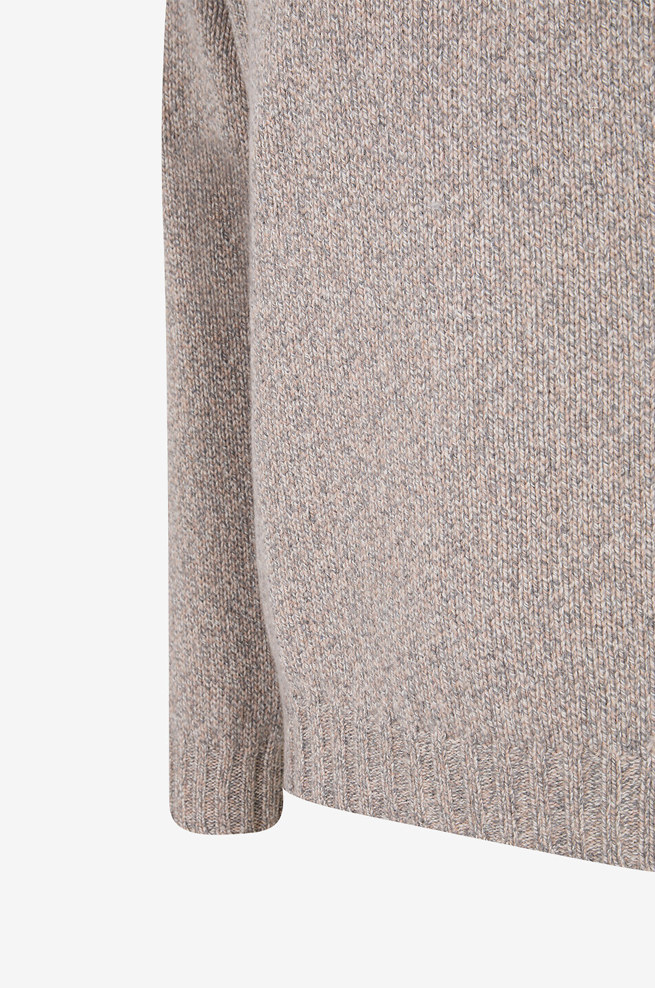 04651/ Strickpullover mit Rundhalsausschnitt Chiné Herren MITTELGRAU 3