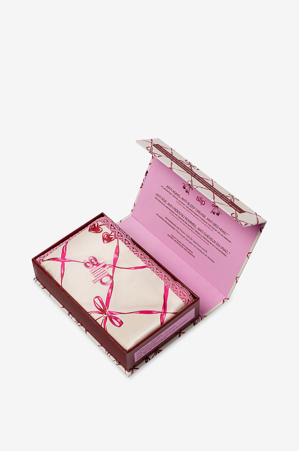 SLIP Kissenhülle aus Seide Queen Sweet Cherry Unisex ROSA 8