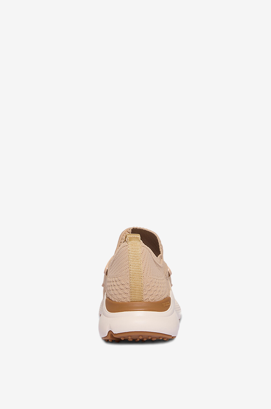 TOD'S Kate knit slip-on sneakers with leather Women BEIGE 4