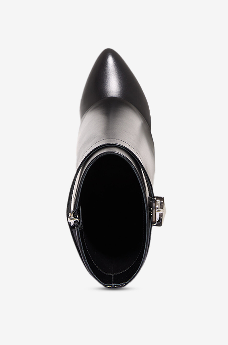 GIVENCHY Bottines compensées en cuir de veau Shark Lock 90 Femme NOIR 5