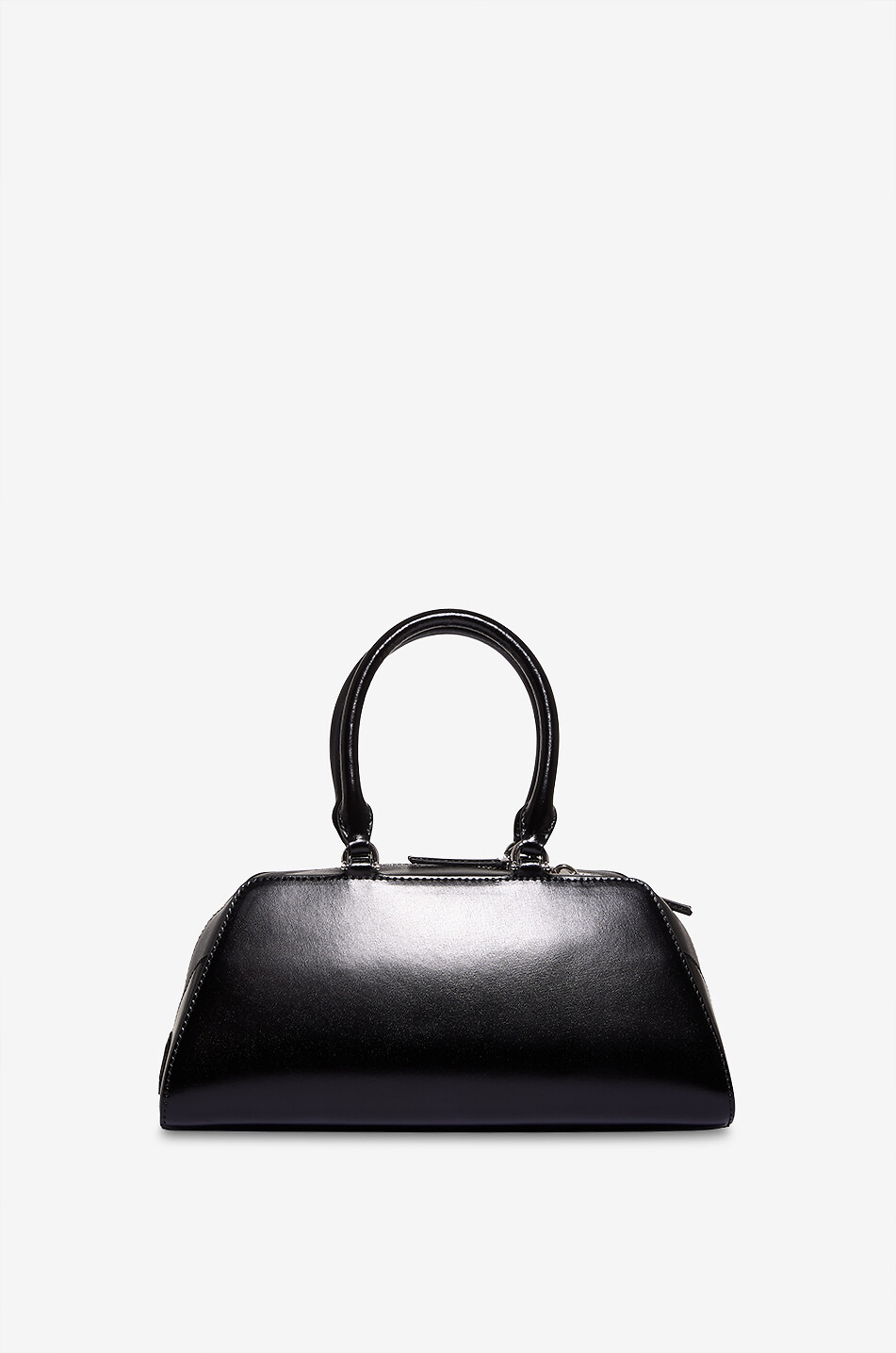 GIVENCHY Antigona East-West Small shiny leather handbag Women BLACK 3