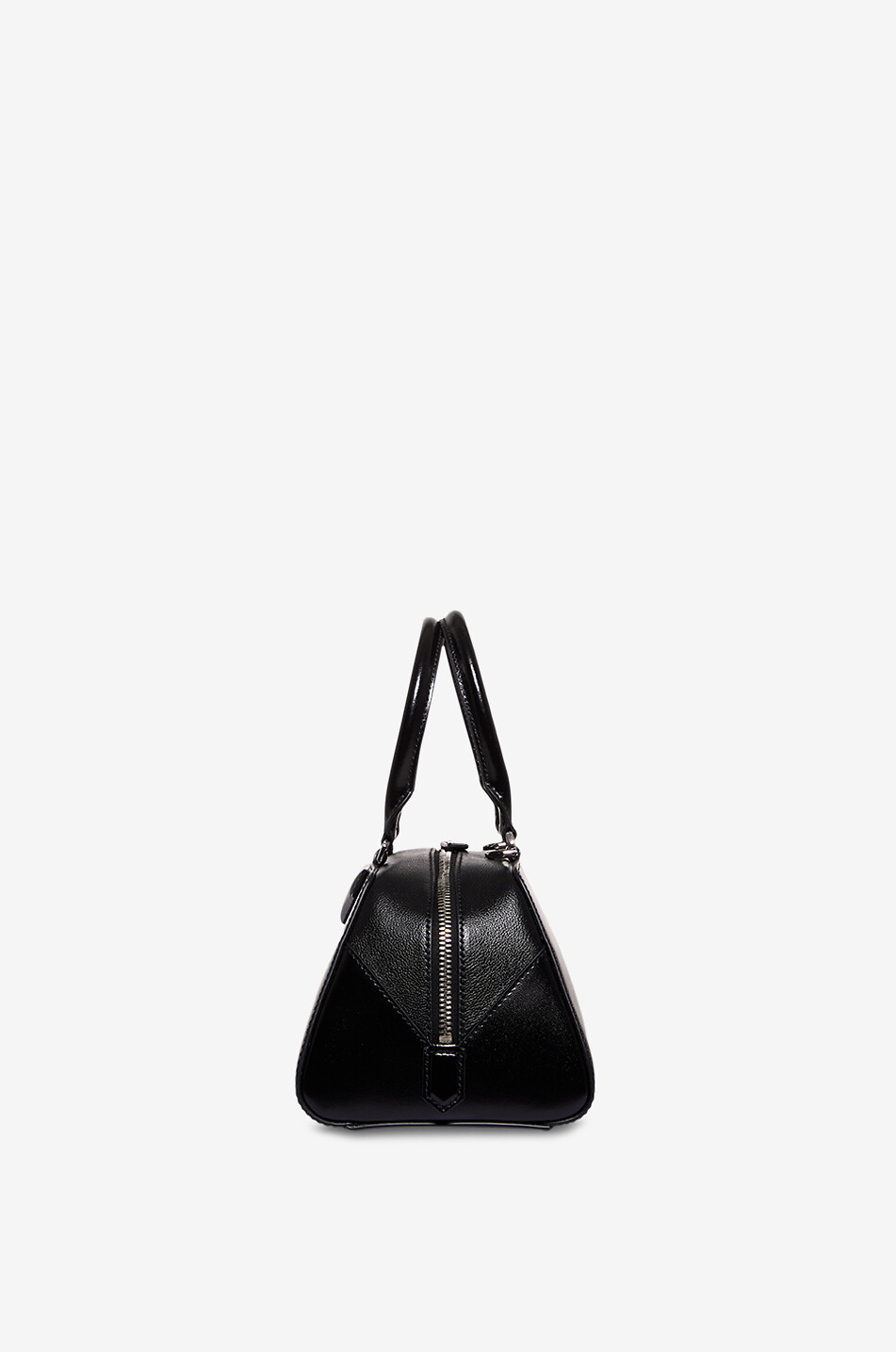 GIVENCHY Antigona East-West Small shiny leather handbag Women BLACK 4