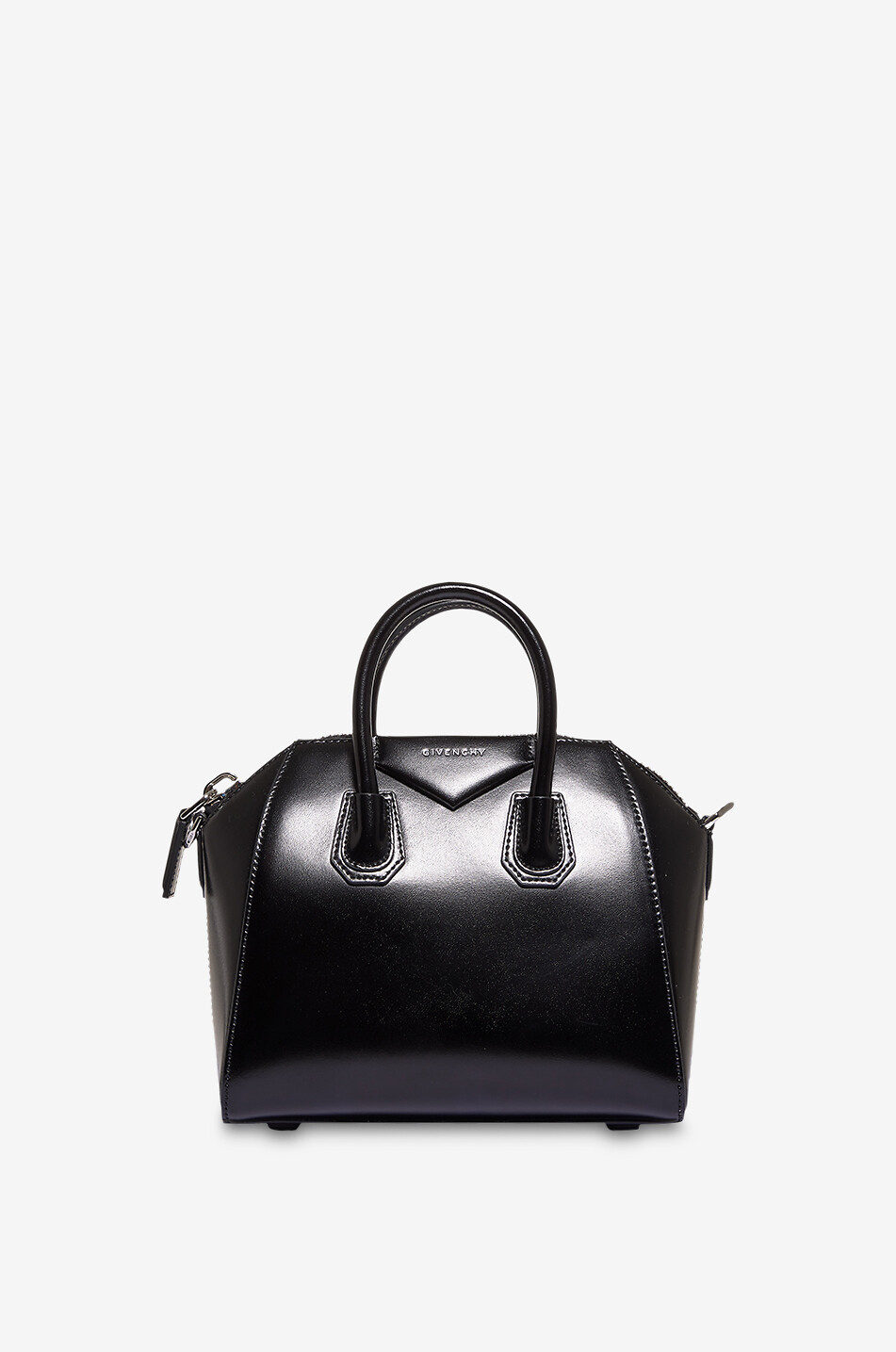 GIVENCHY Sac à main en cuir brillant Antigona Mini Femme NOIR 1