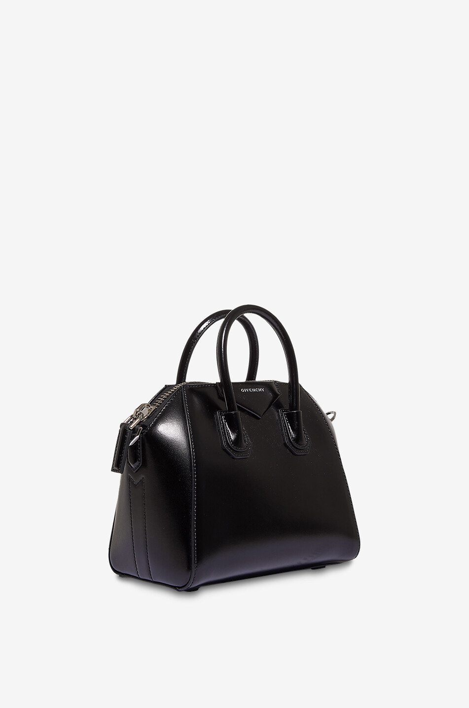 GIVENCHY Sac à main en cuir brillant Antigona Mini Femme NOIR 2