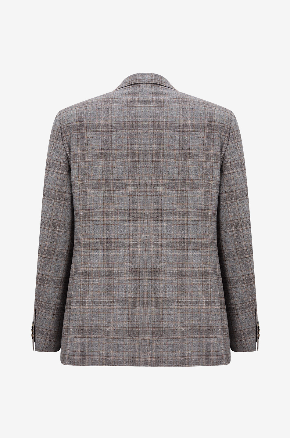 CARUSO Karierter Jacquard-Anzug Herren BRAUN 2