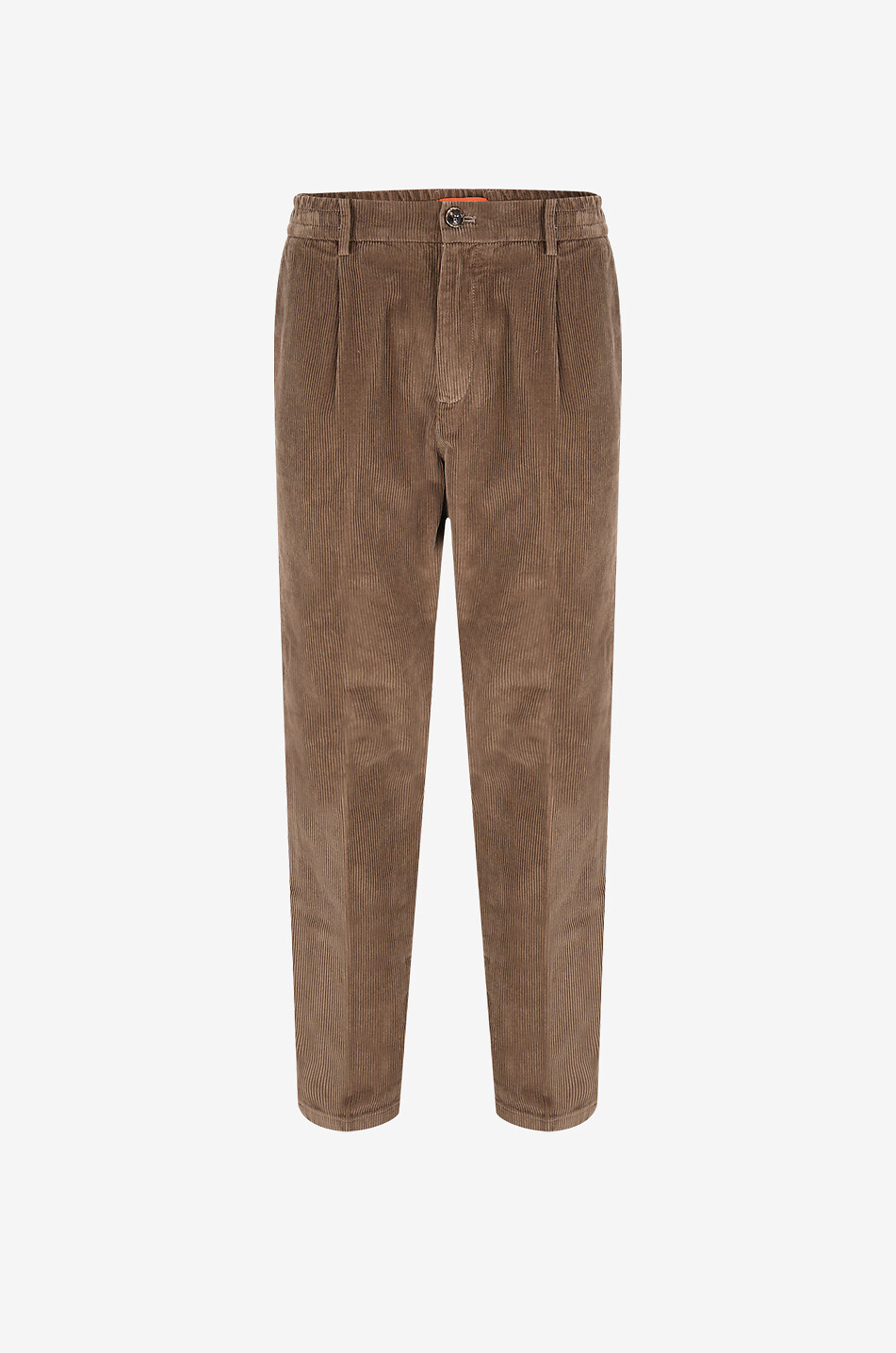 Mitte corduroy slim pleated trousers