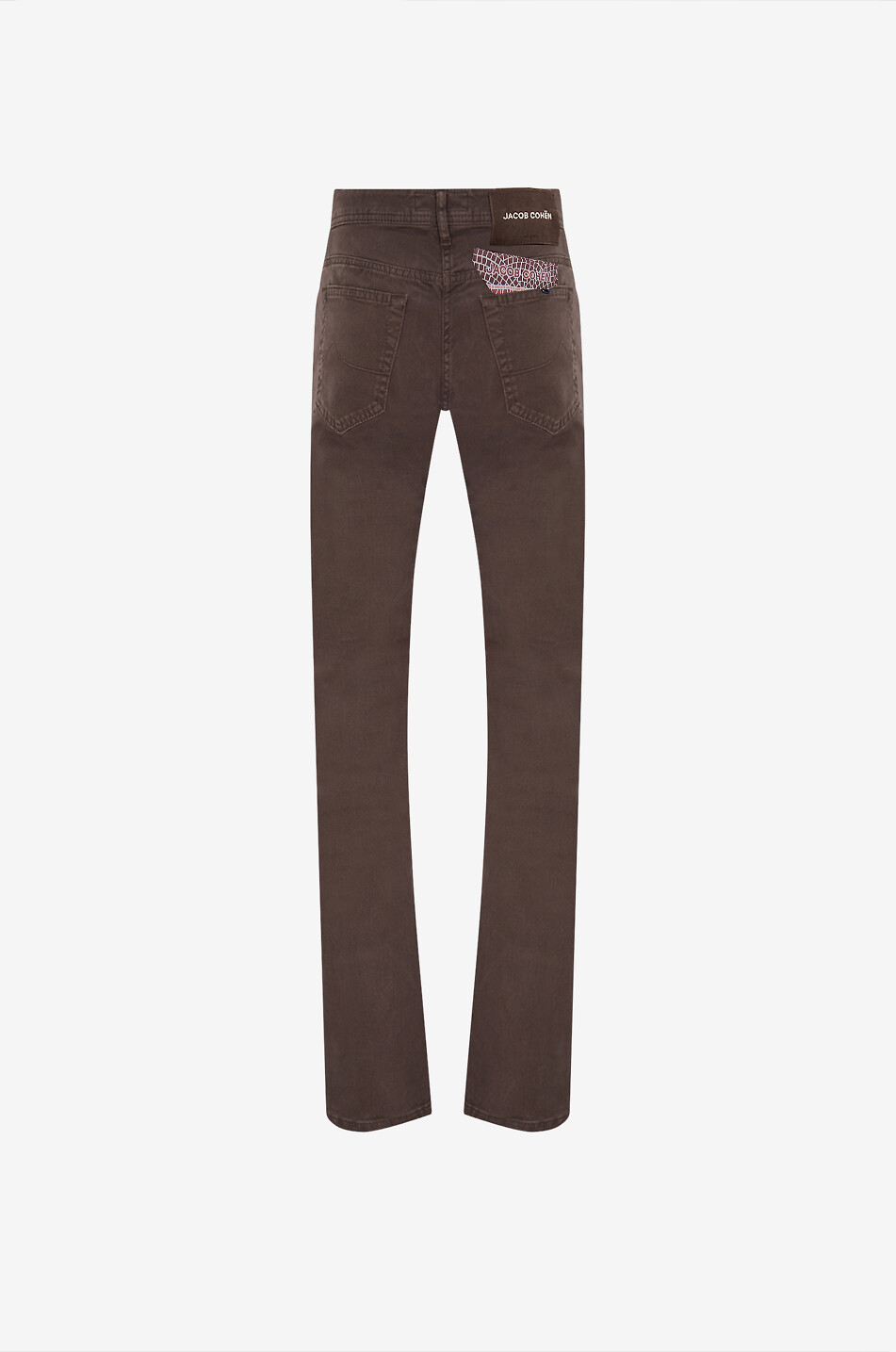JACOB COHEN Jean droit en coton et lyocell Bard Homme MARRON FONCÉ 2
