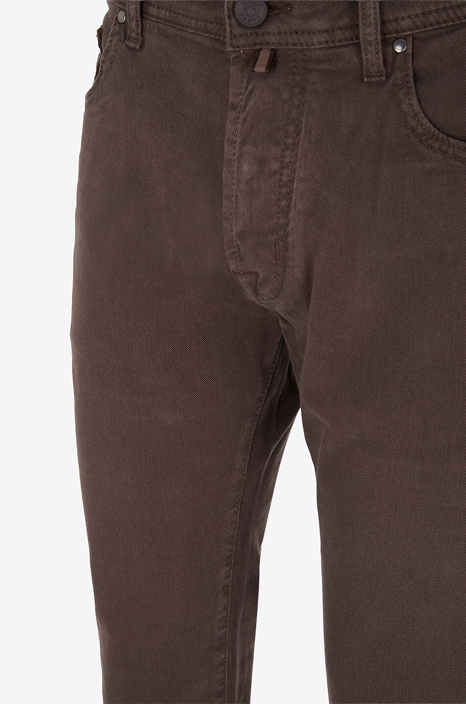 JACOB COHEN Jean droit en coton et lyocell Bard Homme MARRON FONCÉ 3