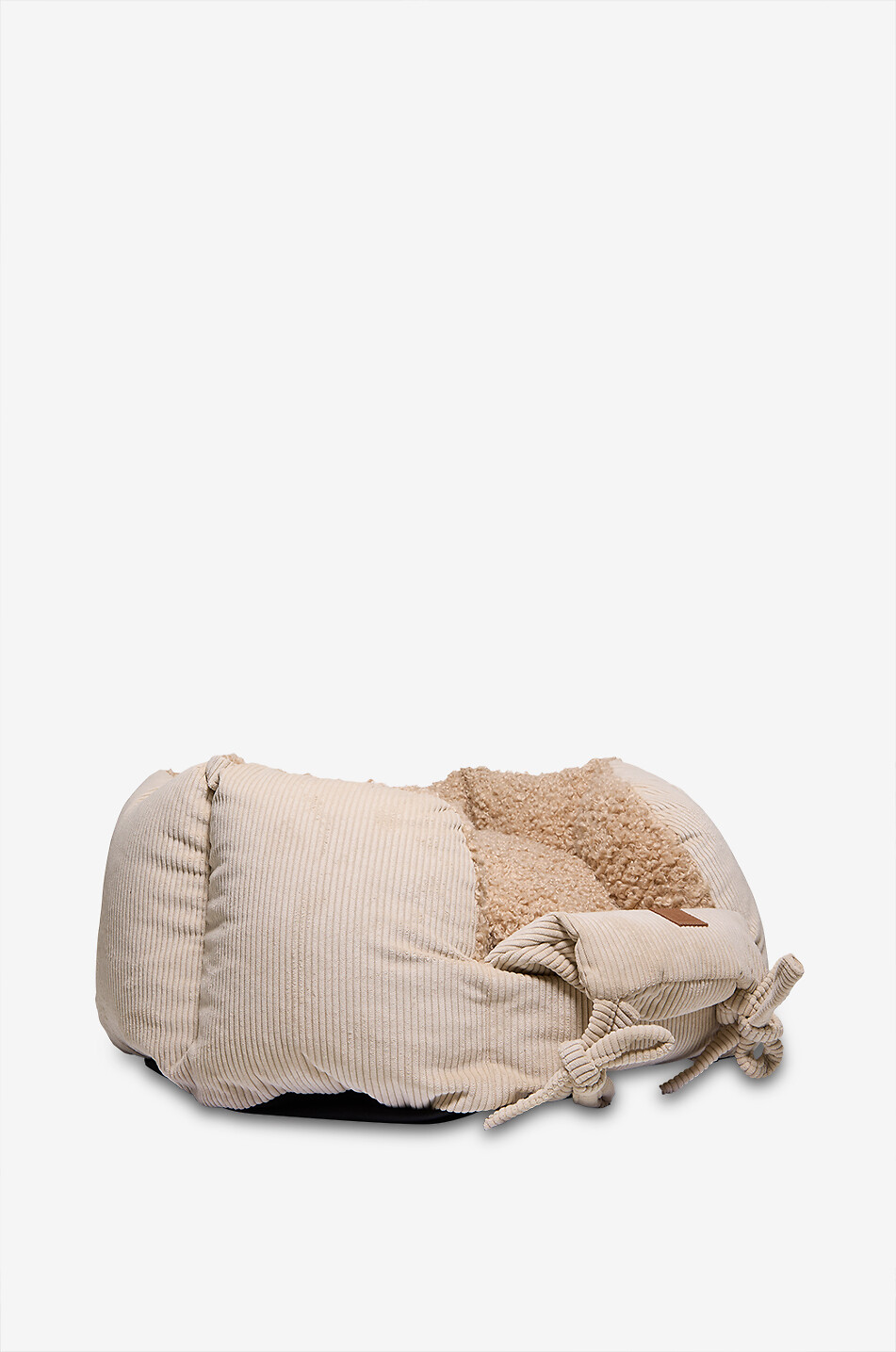 PET & CO Hundebett aus Cord und  Kunstshearling Ronny Haus CREMEFARBEN 2