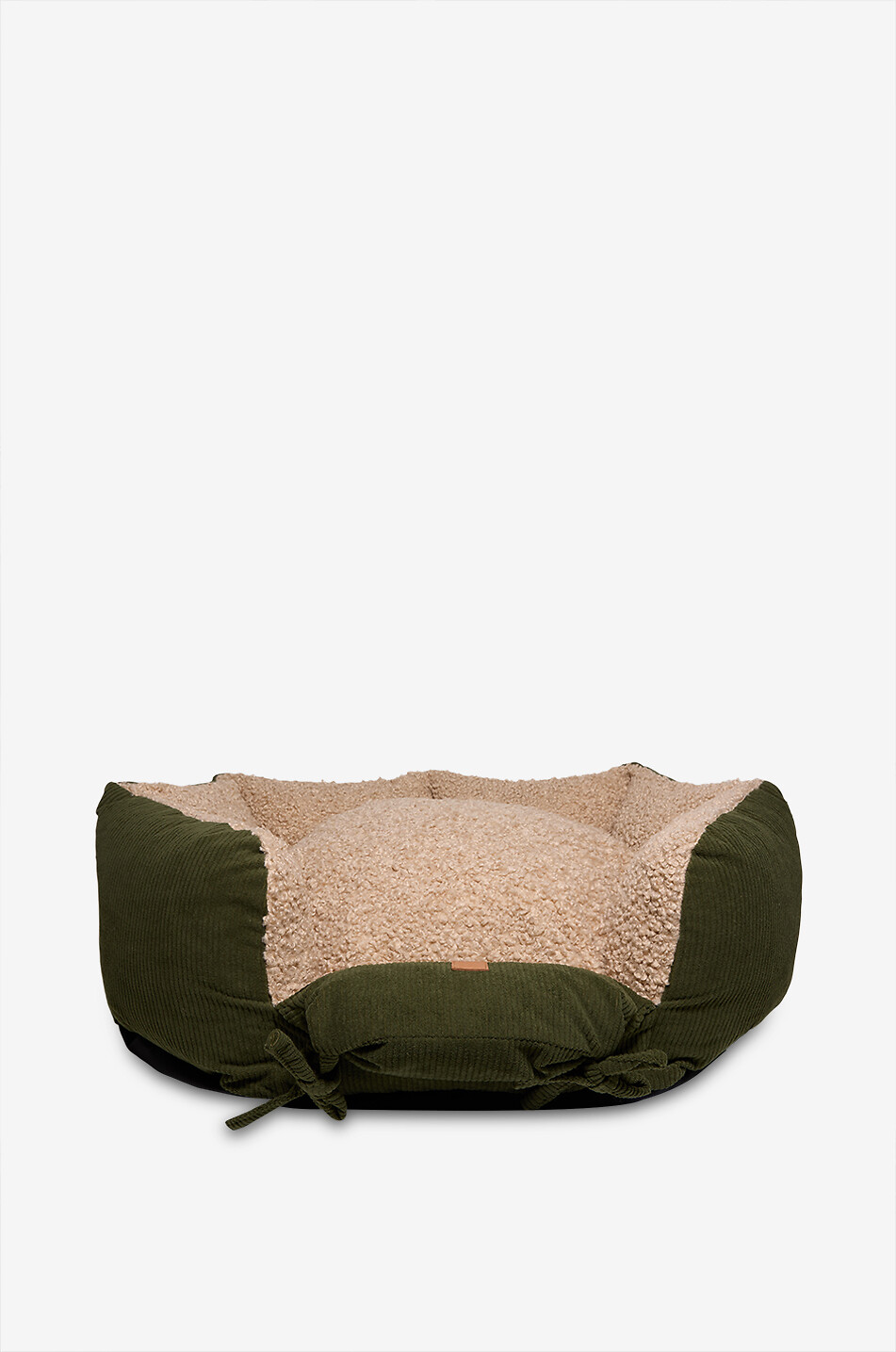 PET & CO Hundebett aus Cord und  Kunstshearling Ronny Haus KHAKI 1