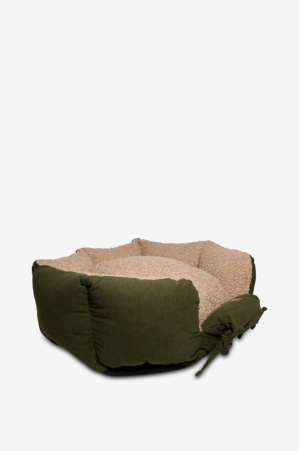 PET & CO Hundebett aus Cord und  Kunstshearling Ronny Haus KHAKI 2