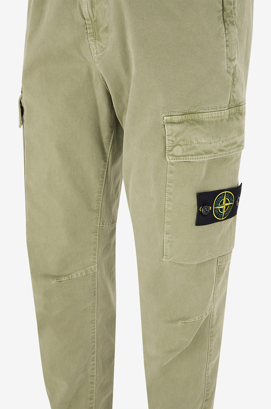 STONE ISLAND Gerade Stoffhose mit Logo 3100033 Herren GRÜN 3