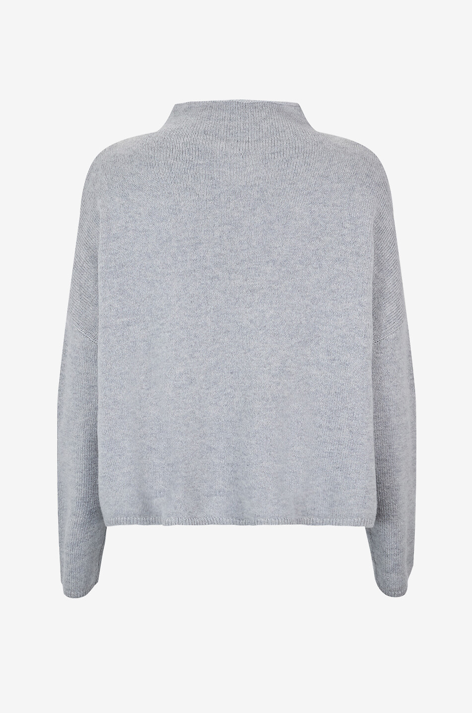 LISA YANG Sandy funnel neck boxy cashmere jumper Women LIGHT GREY 2