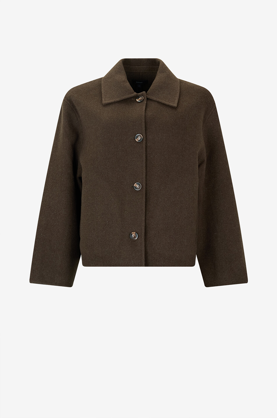 Kurzer Mantel aus Flanell Gyoda