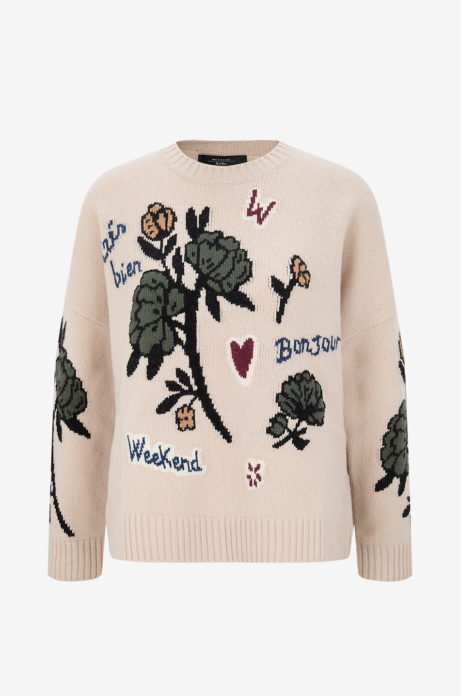 Pavidi patterned knit jumper