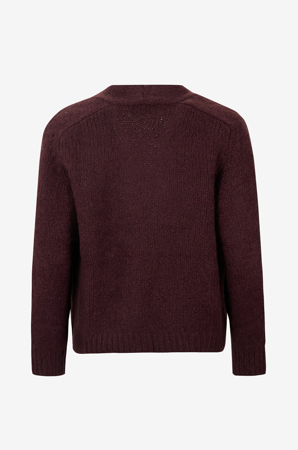 HEMISPHERE Cardigan en maille bouclée à col v Femme ROUGE FONCÉ 2