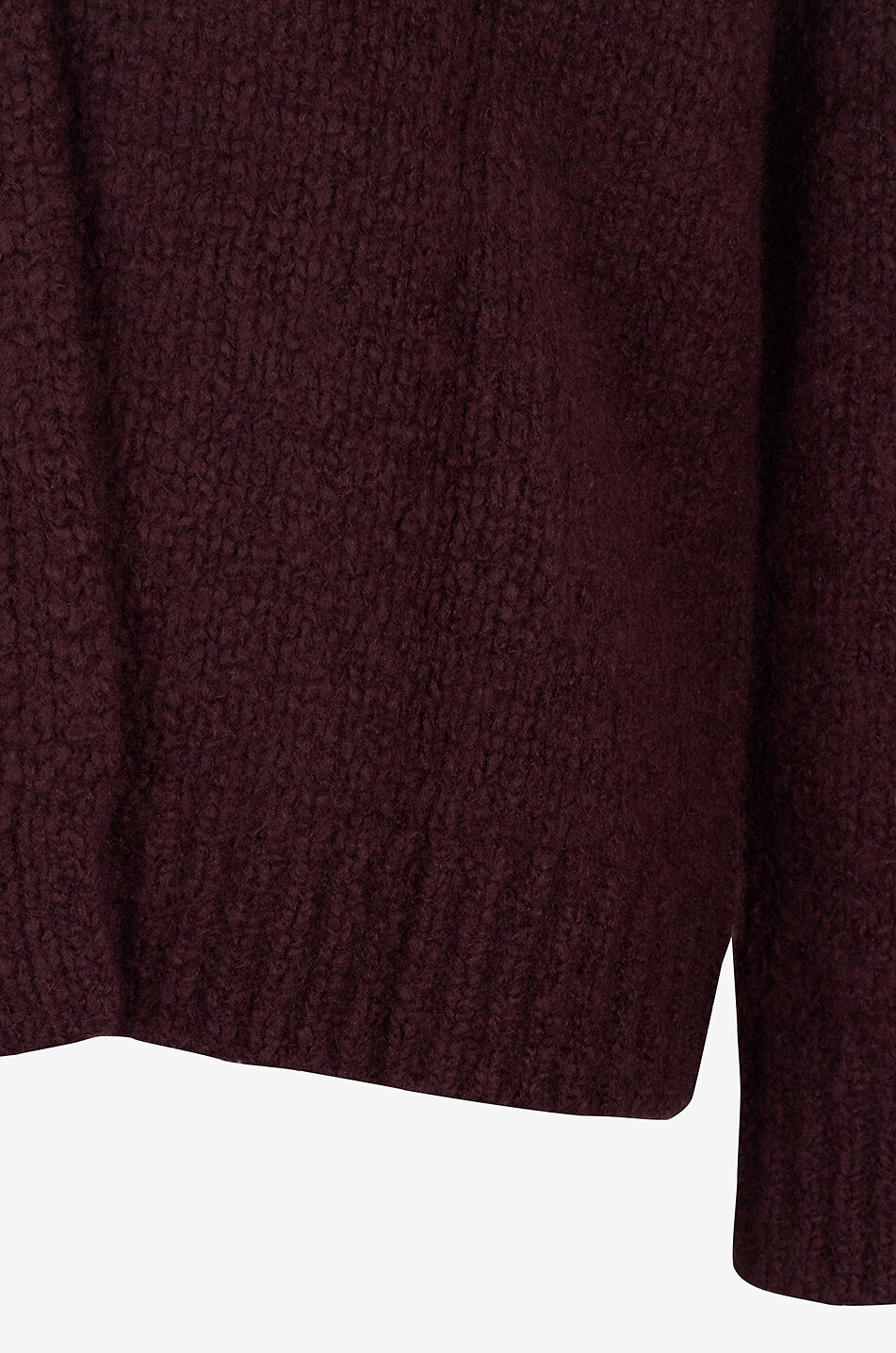 HEMISPHERE Cardigan en maille bouclée à col v Femme ROUGE FONCÉ 3