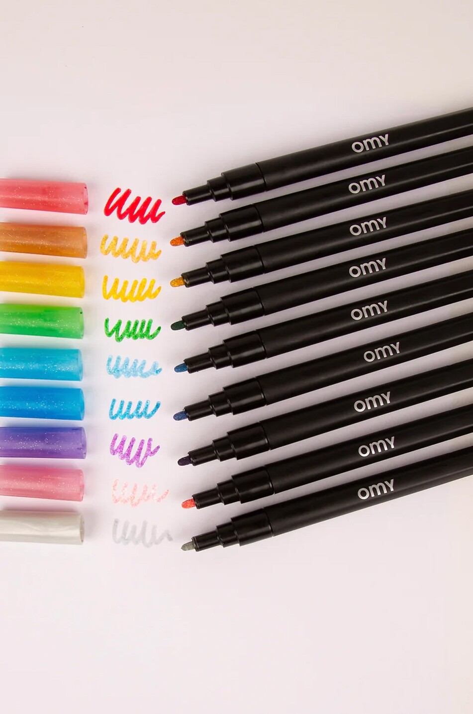OMY Marqueurs paillettes enfant Glitters Markers Unisexe MULTICOLORE 7