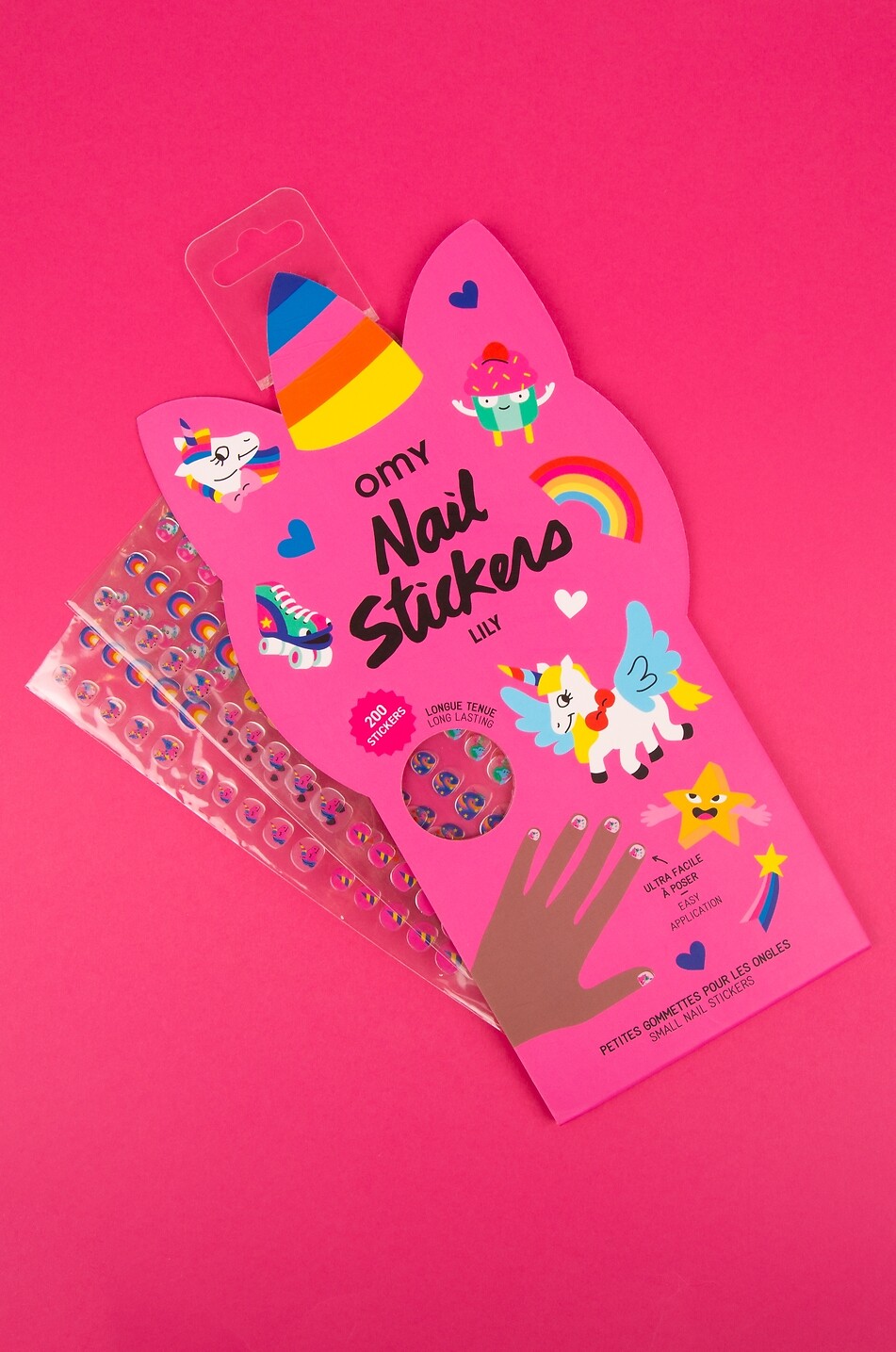 OMY Autocollants pour ongles enfant Lily Unisexe MULTICOLORE 5