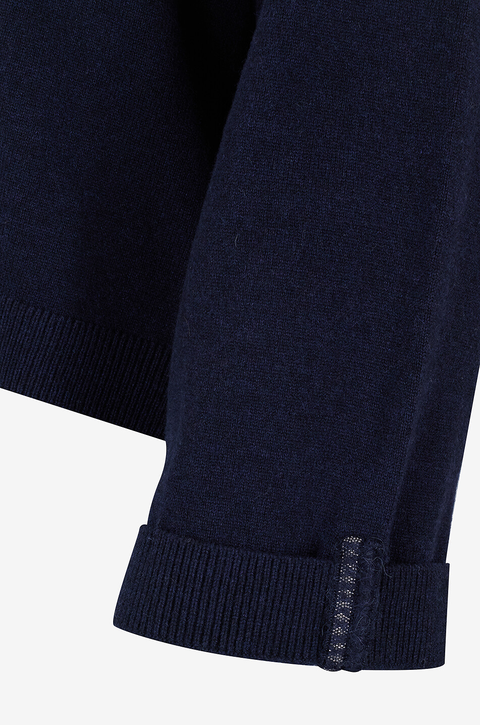 PANICALE Strickpullover mit Rundhalsausschnitt und Bündchen Damen DUNKELBLAU 3