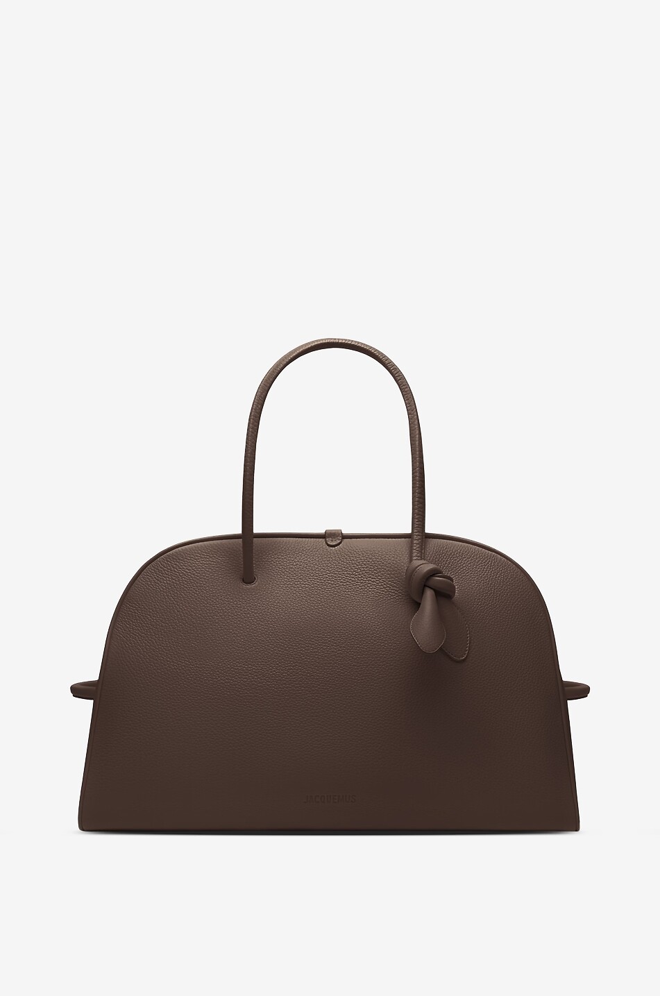 JACQUEMUS Sac à main en cuir grainé Le Grand Turismo Femme MARRON 1