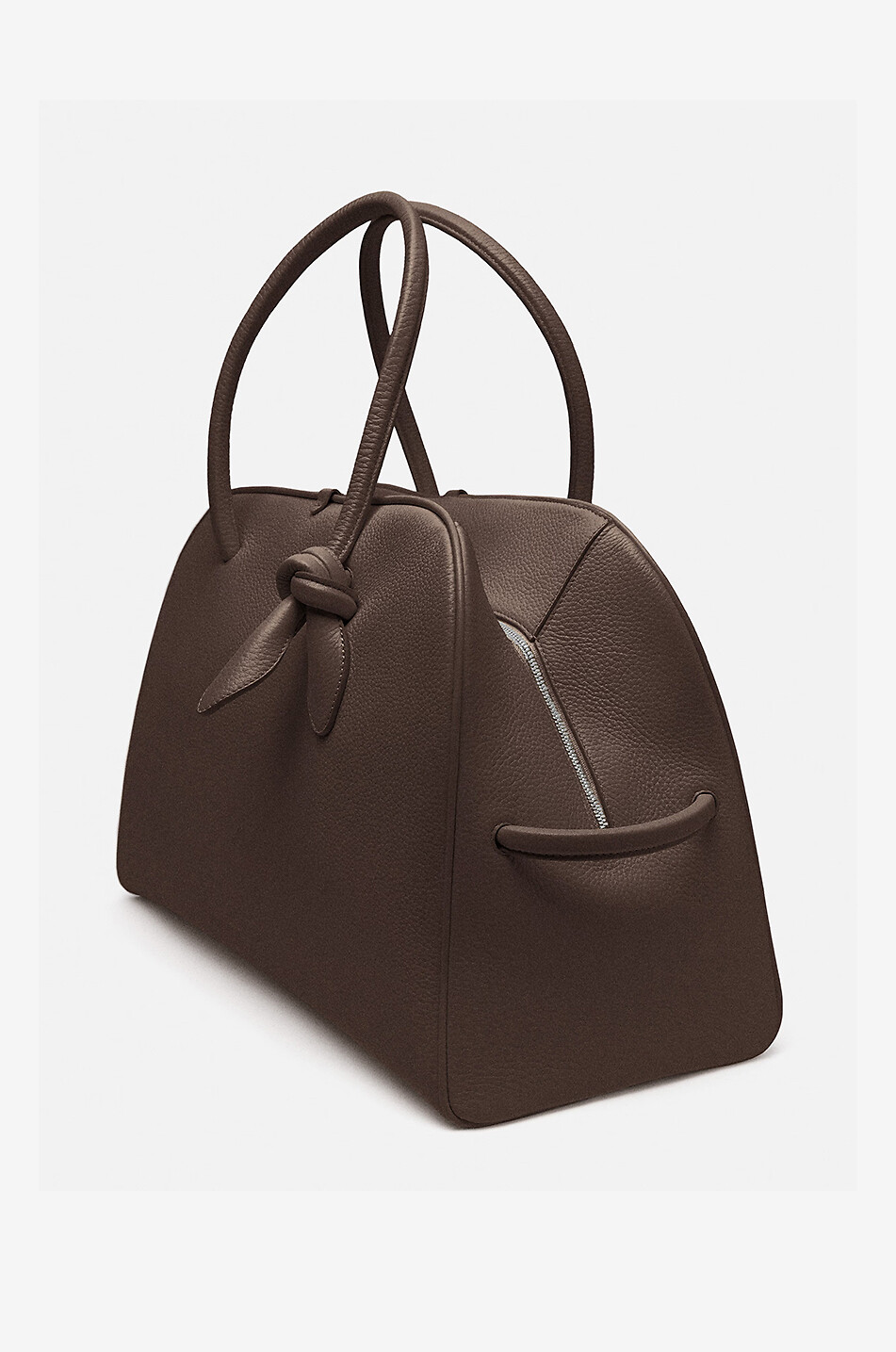 JACQUEMUS Sac à main en cuir grainé Le Grand Turismo Femme MARRON 4