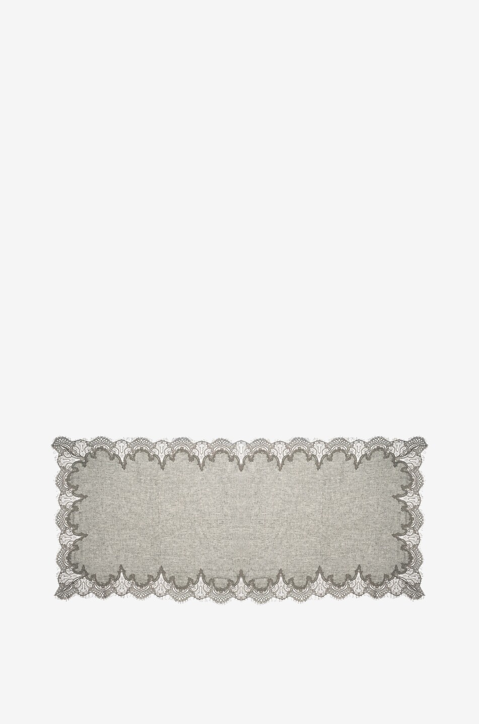 GAYNOR Narciso rectangular lace stole Women GREY 1