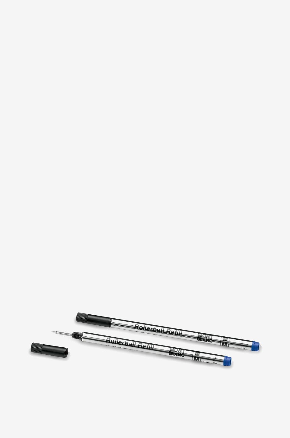 MONTBLANC 2x Recharges pour Rollerball, Royal Blue Maison BLEU FONCE 2