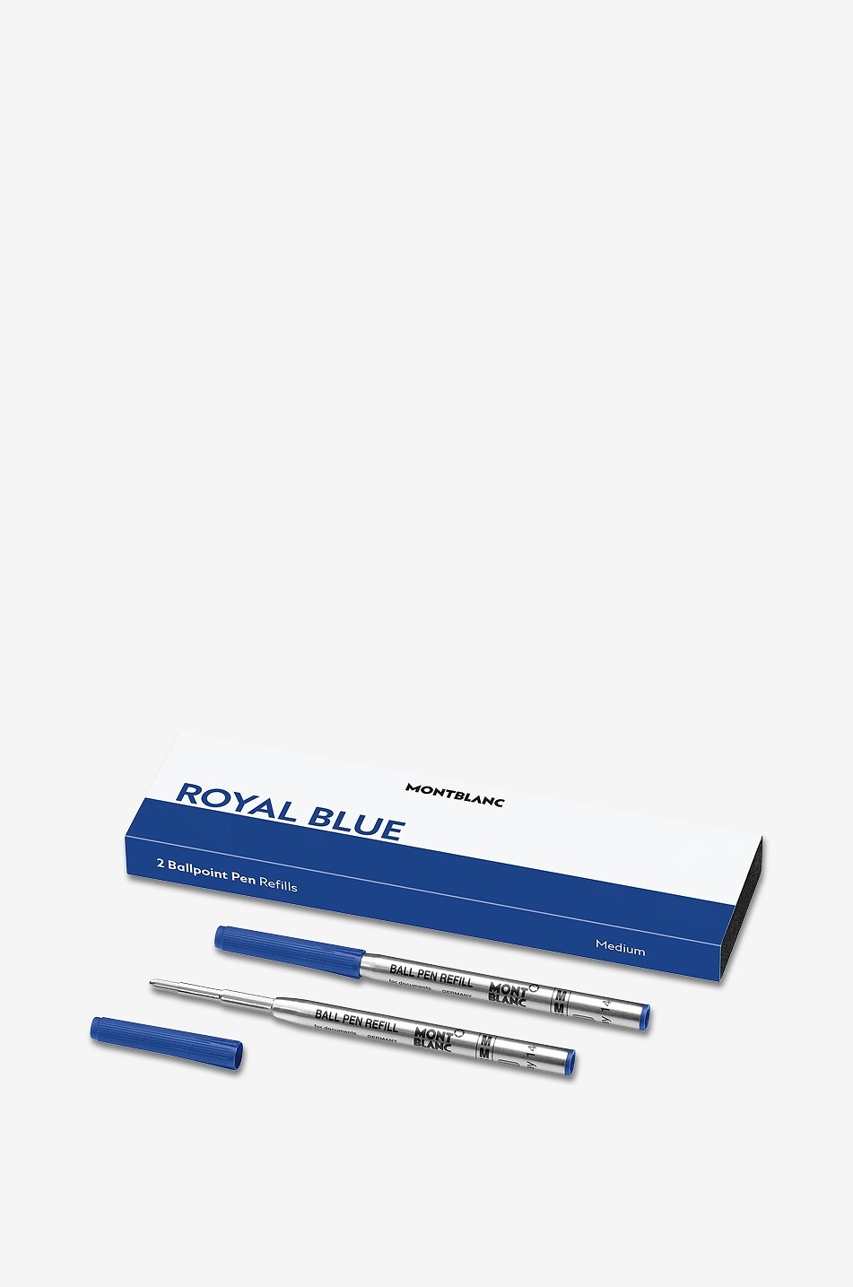 MONTBLANC 2x Kugelschreiberminen, Royal Blue Haus BLAU 1