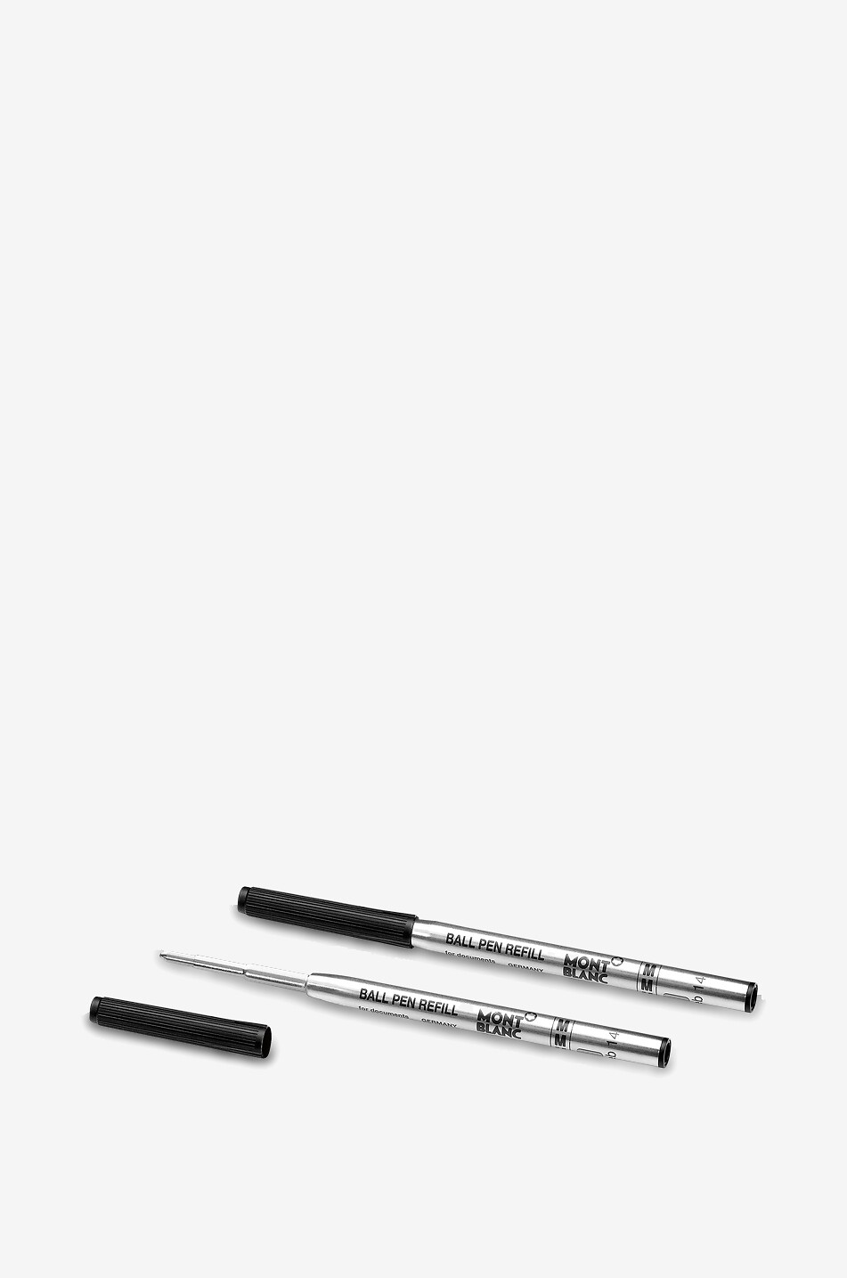 MONTBLANC 2x Kugelschreiberminen, Mystery Black Haus SCHWARZ 2