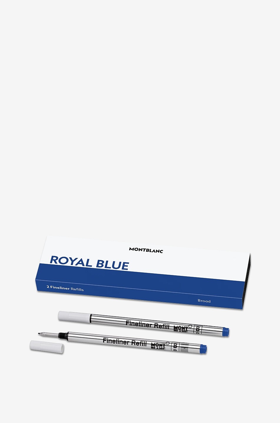 2x Recharges pour Feutre Fin, Royal Blue
